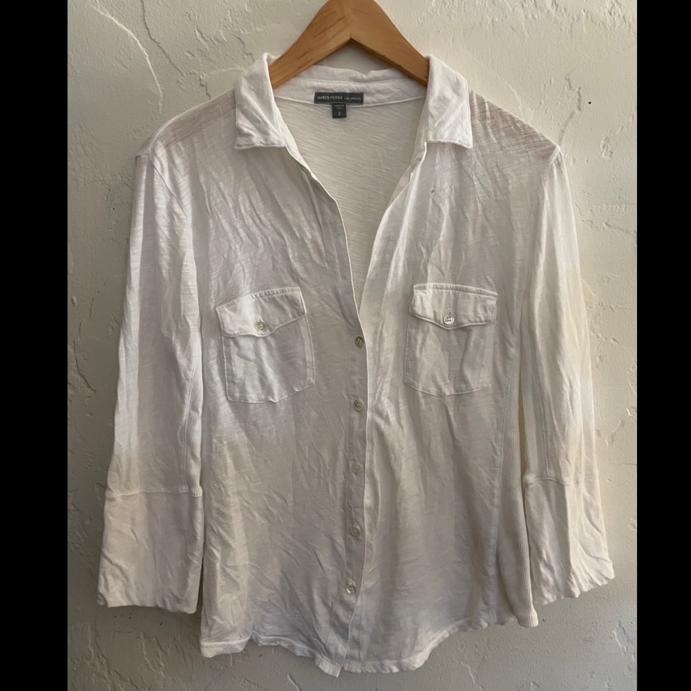 James Perse Knit Button Down
